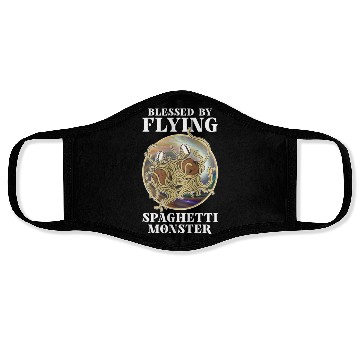 Discover Atheist Atheism Flying Spaghetti Pastafarianism Face Masks