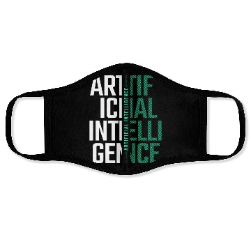 Discover AI Artificial Intelligence Futuristic Nerd Gift Face Masks