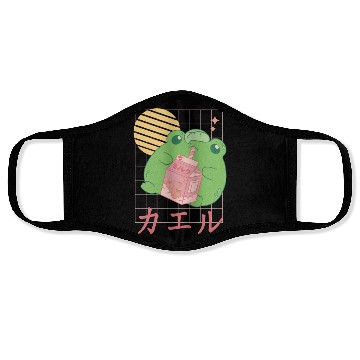 Discover Strawberry Milk Frog Japanese Face Masks