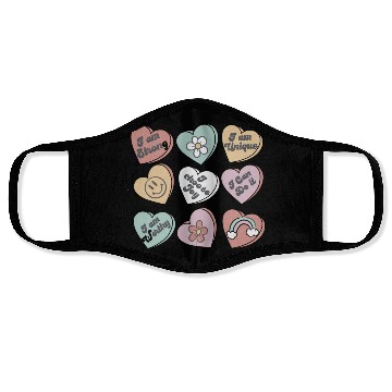 Discover Positive Affirmations Face Masks Candy Heart