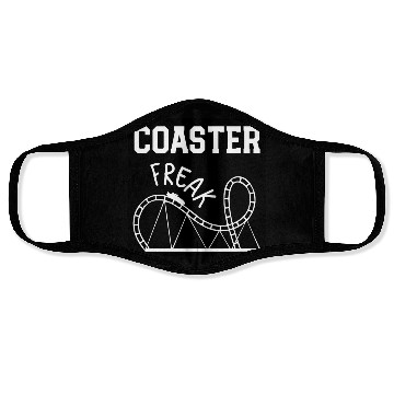 Discover Roller Coaster freak Face Masks