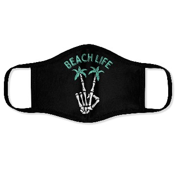 Discover Beach Life Peace Streetwear Face Masks