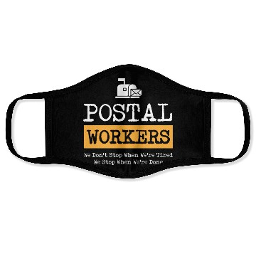 Discover Postal Worker, postal worker, mailman, postman Face Masks
