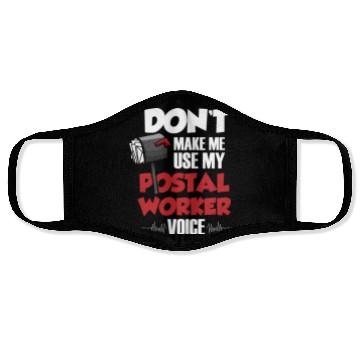 Discover Postal Worker, postal worker, mailman, postman Face Masks