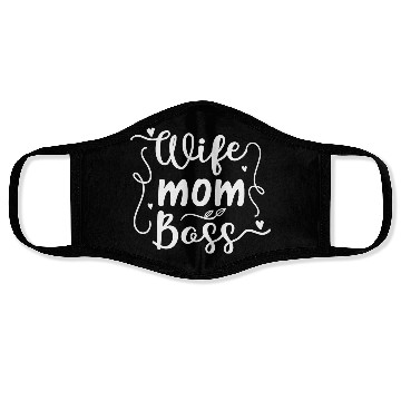 Discover Wife Mother Boss Face Masks