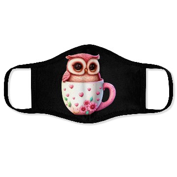 Discover Owl Animal Cute Wild Bird Zoo Forest Nature Child Face Masks
