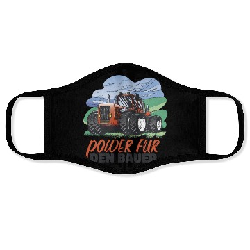 Discover Farming tractor working Farming tractor working in Face Masks