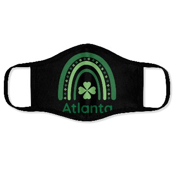 Discover Atlanta Clover Charm Boho Rainbow Face Masks