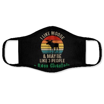 Discover I Like Moose Maybe Like 3 People and Ross Chastain Face Masks