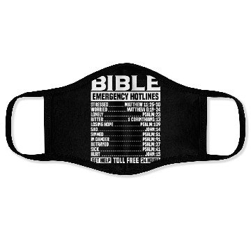 Discover Bible Verse Emergency Numbers Christian Hotline Ps Face Masks