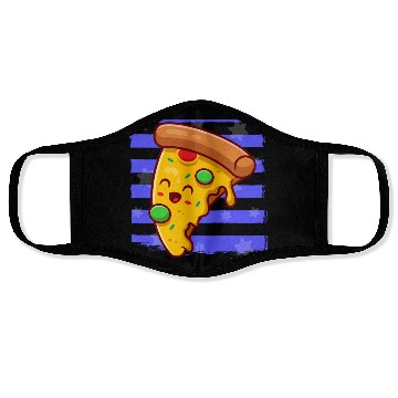 Discover Pizza Men's Face Masks