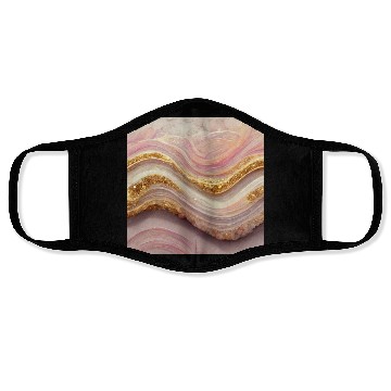 Discover Pink Agate Geode Stone Face Masks