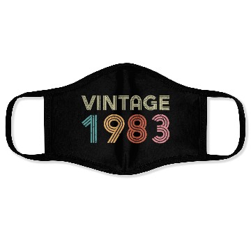 Discover 40th Birthday - Vintage 1983 Face Masks