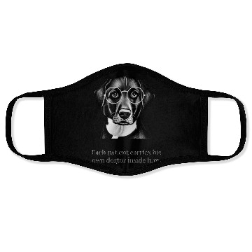 Discover Each patient carries his own dogtor inside him Face Masks