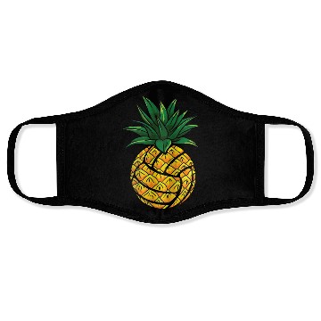 Discover Funny Pineapple Volleyball Face Masks