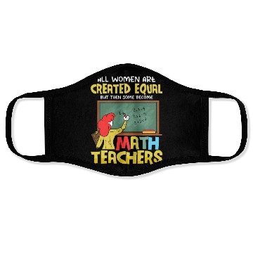 Discover Some Become Math Teachers Education School Face Masks