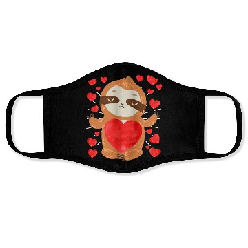 Discover Couple love you my sloth Valentine's Day Face Masks