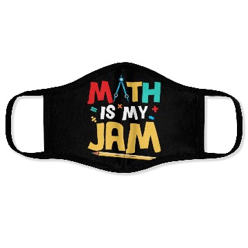 Discover Math Is My Jam Education Math Teacher Face Masks
