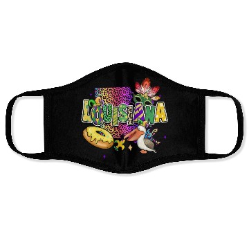 Discover New Orleans Men Women Louisiana Mardi Gras Outfit Face Masks