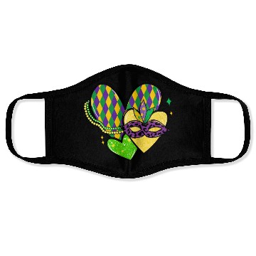 Discover New Orleans Kids Girls Love Mardi Gras Outfit Face Masks