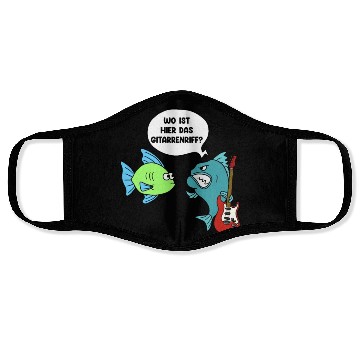 Discover Guitar German Black Humor Face Masks