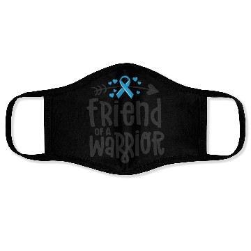 Discover Friend Of A Warrior Support Team Prostate Cancer Face Masks