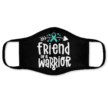 Discover Friend Of A Warrior Support Team Ovarian Cancer Face Masks