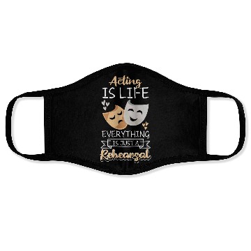 Discover Actress Rehearsal Singer Drama Club Face Masks