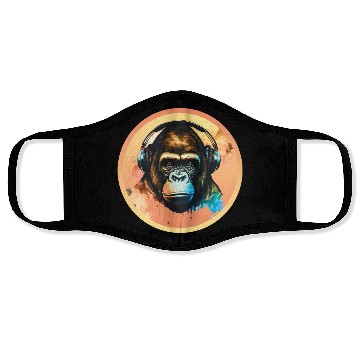 Discover Gorilla DJ Beat Face Masks