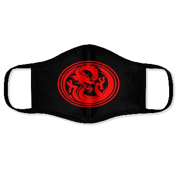 Discover Dragon Emblem Face Masks Round Red Dragon Face Masks bad d