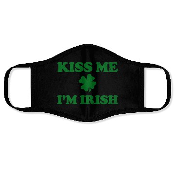 Discover kiss me i'm irish Face Masks