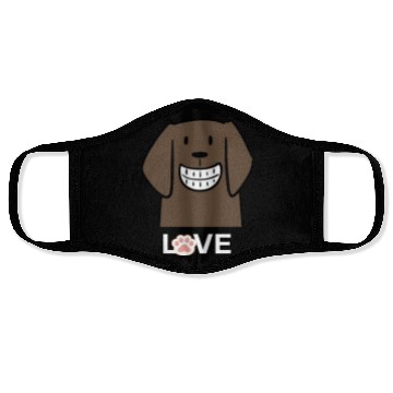 Discover Love Dog Face Masks