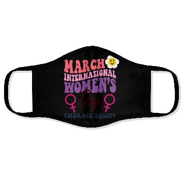 Discover International Women's Day 2023 Theme Embrace Equit Face Masks