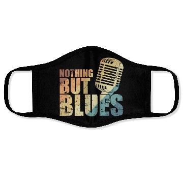Discover Nothing but Blues Music Trumpet Face Masks