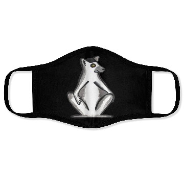 Discover chiling lazy monkey ringtailed lemur Face Masks
