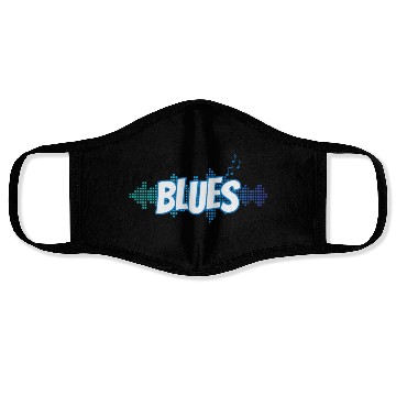 Discover Blues Music Genre Trumpet Jazz Face Masks