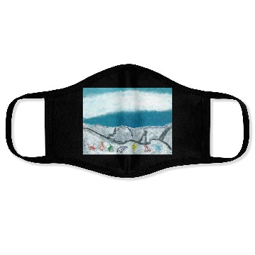 Discover dressed up at the ski slopes by Yeshaya Dank Face Masks