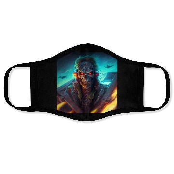 Discover ZOMBIE IRON MAIDEN (version 13) Face Masks