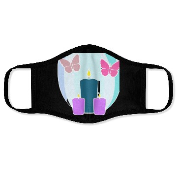 Discover colored candles Face Masks