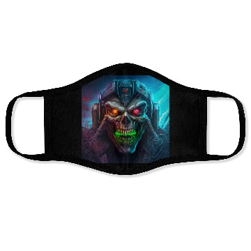 Discover ZOMBIE IRON MAIDEN (version 8) Face Masks