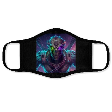 Discover ZOMBIE IRON MAIDEN (Version 10) Face Masks