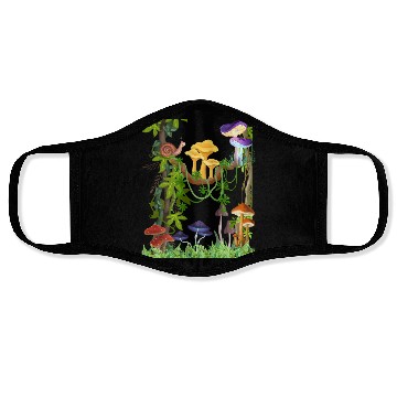 Discover Tropical Scene Face Masks