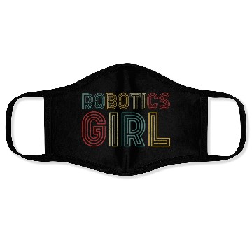 Discover Robot Robotics Engineer Girl Face Masks