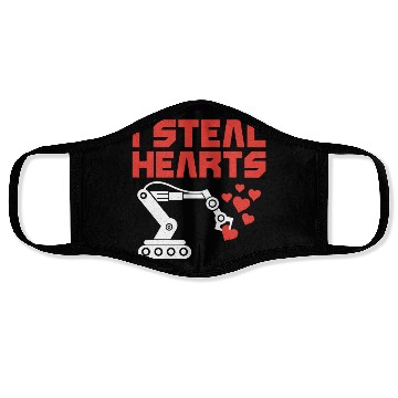 Discover Robot Robotics Engineer Valentines Face Masks