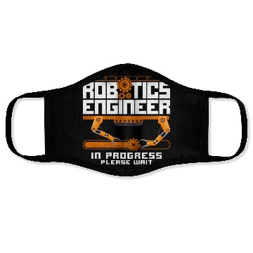 Discover Robot Robotics Engineer Vintage Face Masks