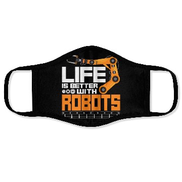 Discover Robot Robotics Engineer Vintage Face Masks