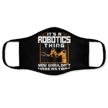 Discover Robot Robotics Engineer Vintage Face Masks