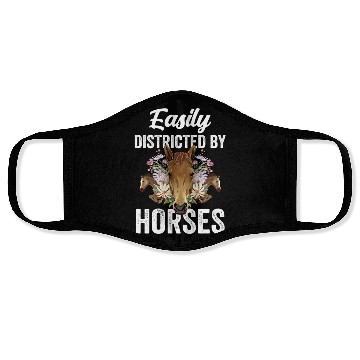 Discover Easily Distracted By Horses Riding Rider Horse Face Masks