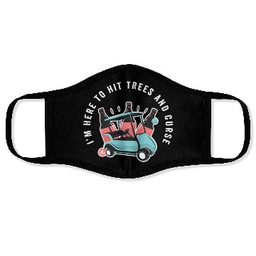 Discover Peace Love Golf Face Masks