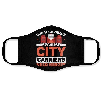 Discover Postal Worker Mailman Delivery Mail Escort Face Masks